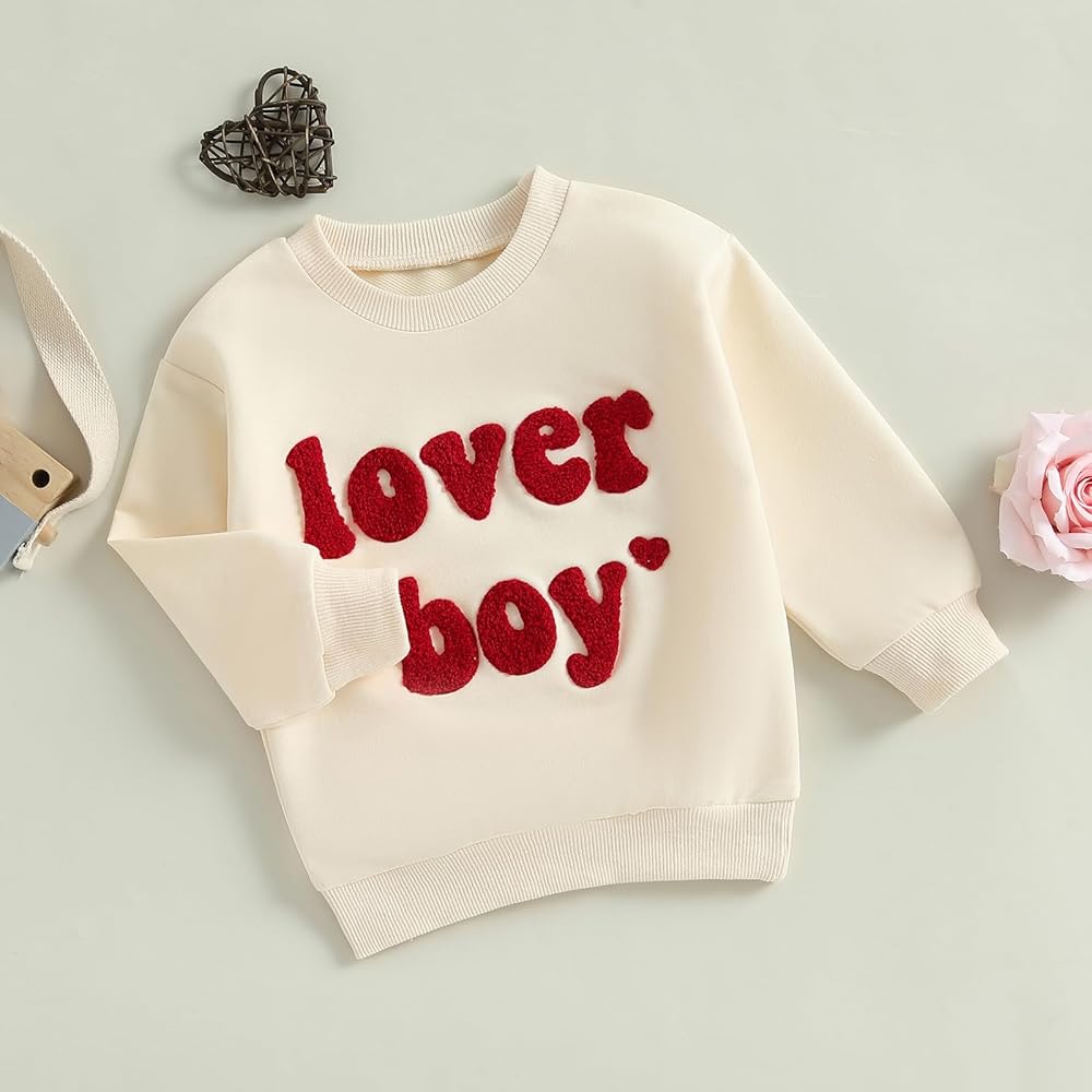 【I Need You Baby】Random Embroidery Sweat I Need You Baby】Random Embroidery Sweat Amazon.com